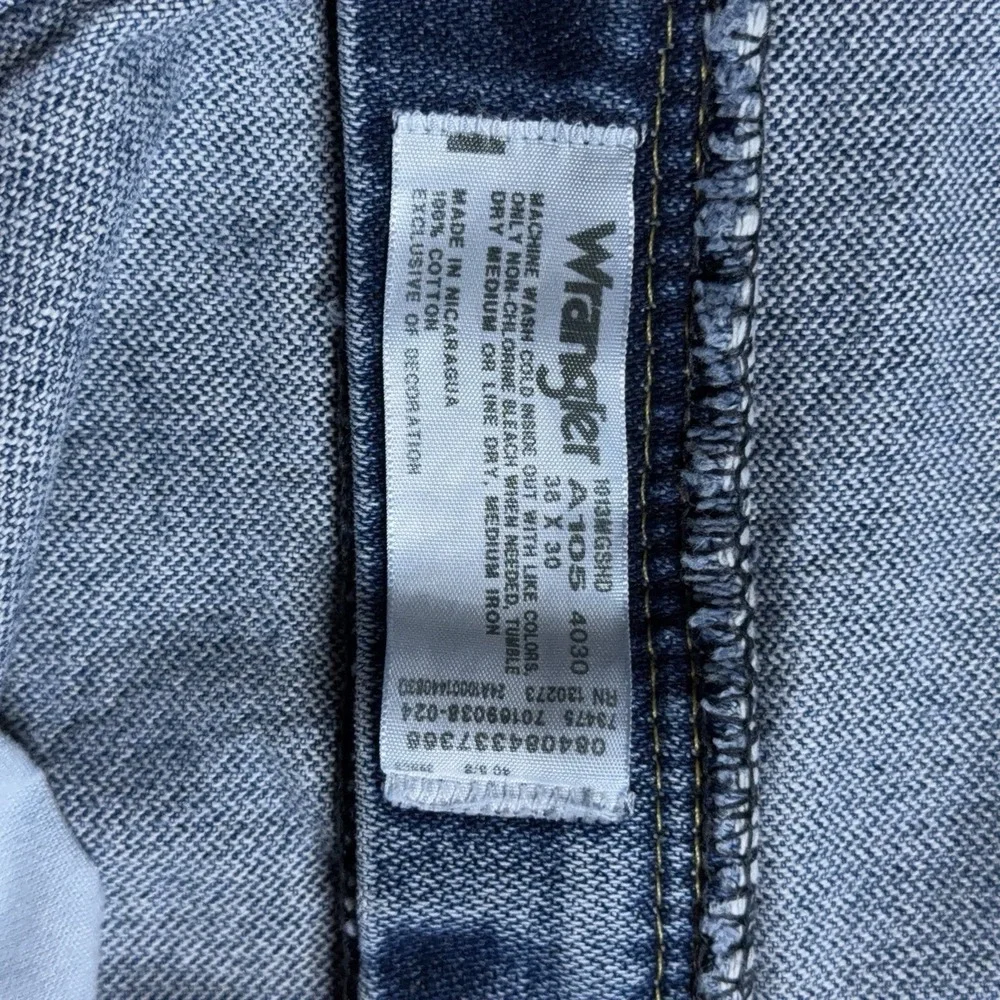 Wrangler George Strait Jeans Mens 38x30 Blue Cowboy Cut Original Fit Denim